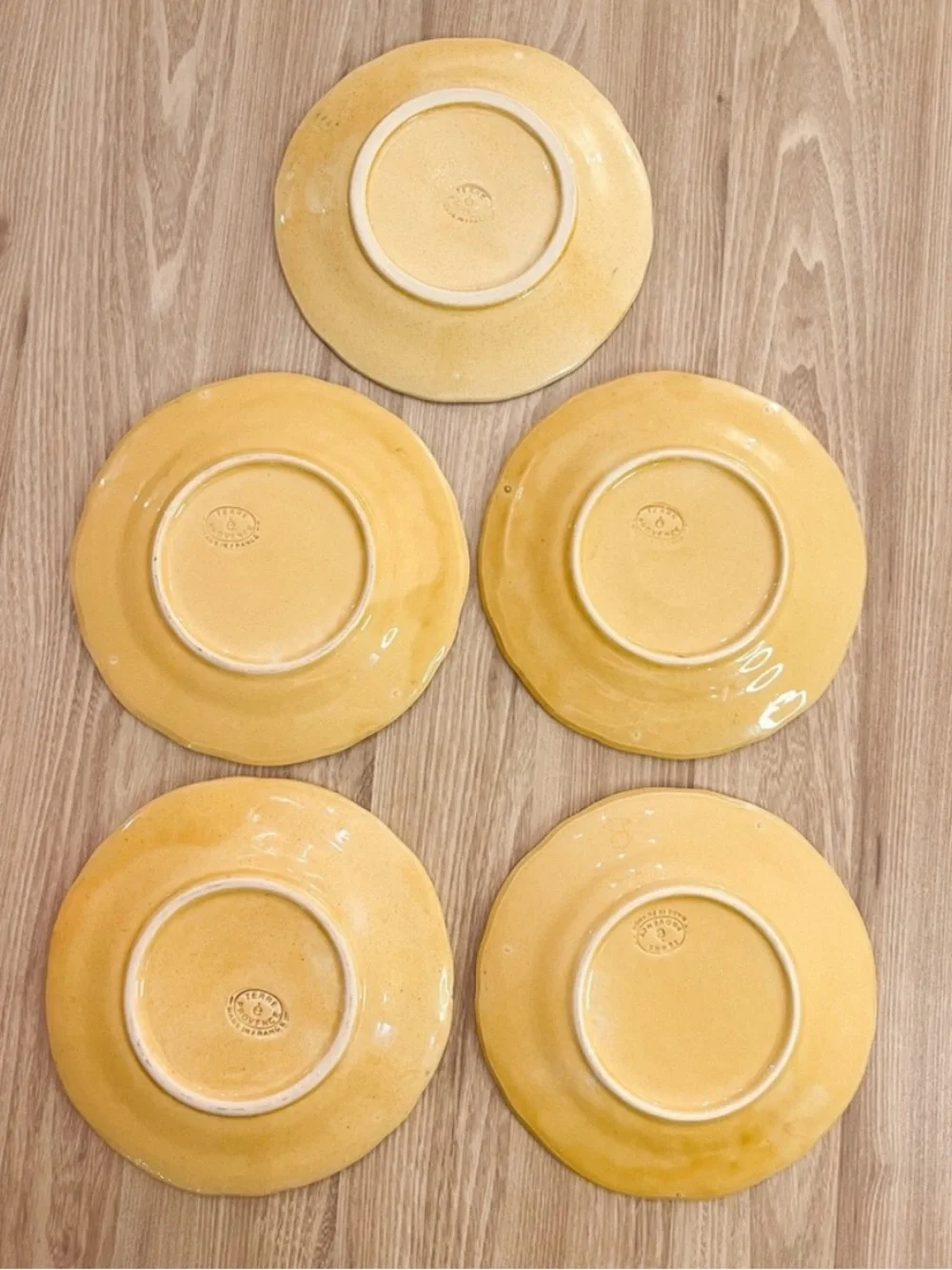 Terre è Provence Handmade Dessert Plates - Set of 5